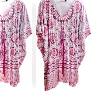 CABANA LIFE | M | Beach Kimono Handkerchief Butterfly Cover-Up Resort Dress